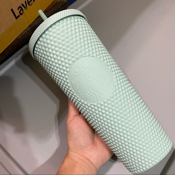 2021 Matte Mint Green Studded Venti Size Starbucks Cold Cup ✨
